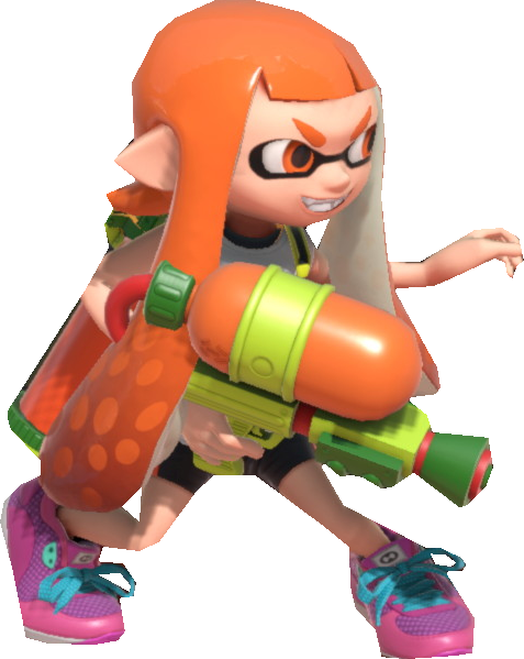 S1 Orange Inkling Girl Smirking By Transparentjigg by ...