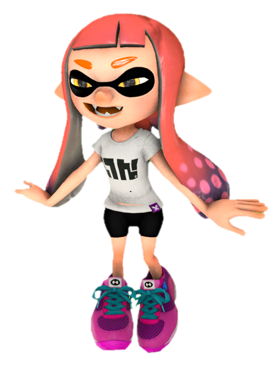 S1 Orange Inkling Girl Squinting By Transparentjig by ...