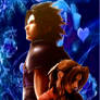 Zack beside Aerith