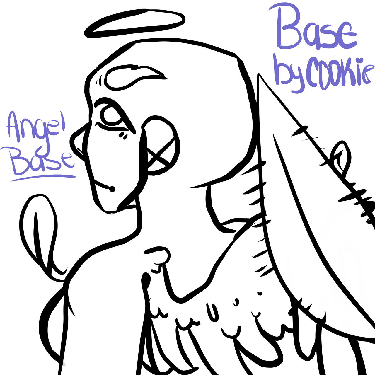 Angel Base by cookiescandrawtoo on DeviantArt
