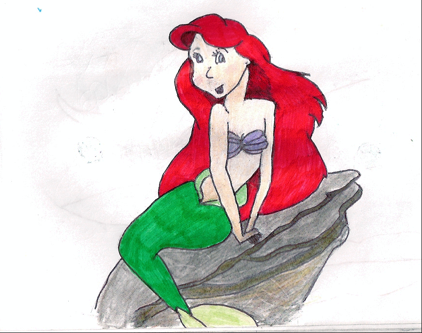 Ariel on a Rock