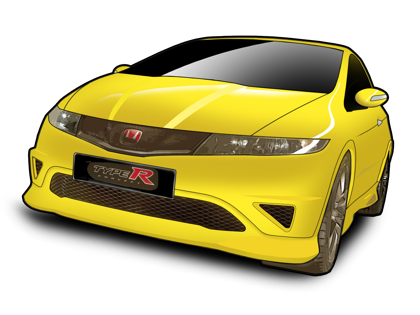 Honda Civic Type R - Vector -1 by fuzzyisking on DeviantArt