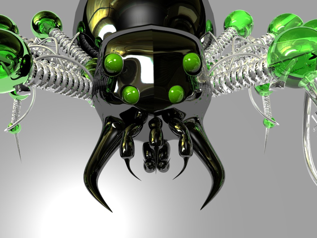 Mechanical Spider Close Up