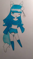 Blue fire fox