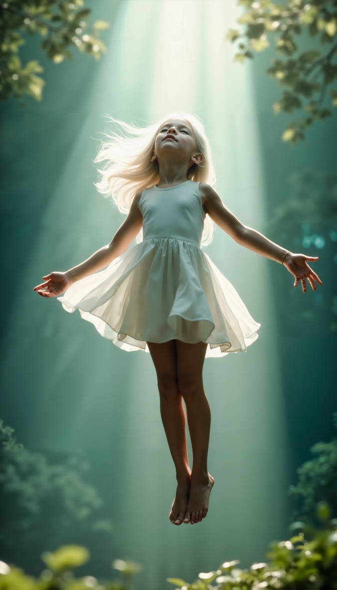 Young girl levitating mid-air by Victoranapoli on DeviantArt