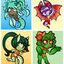 Monster Girl Stickers/Magnets!