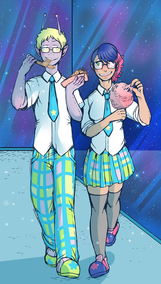 COMMISSION: Zeggy and Friend by DarkChibiShadow