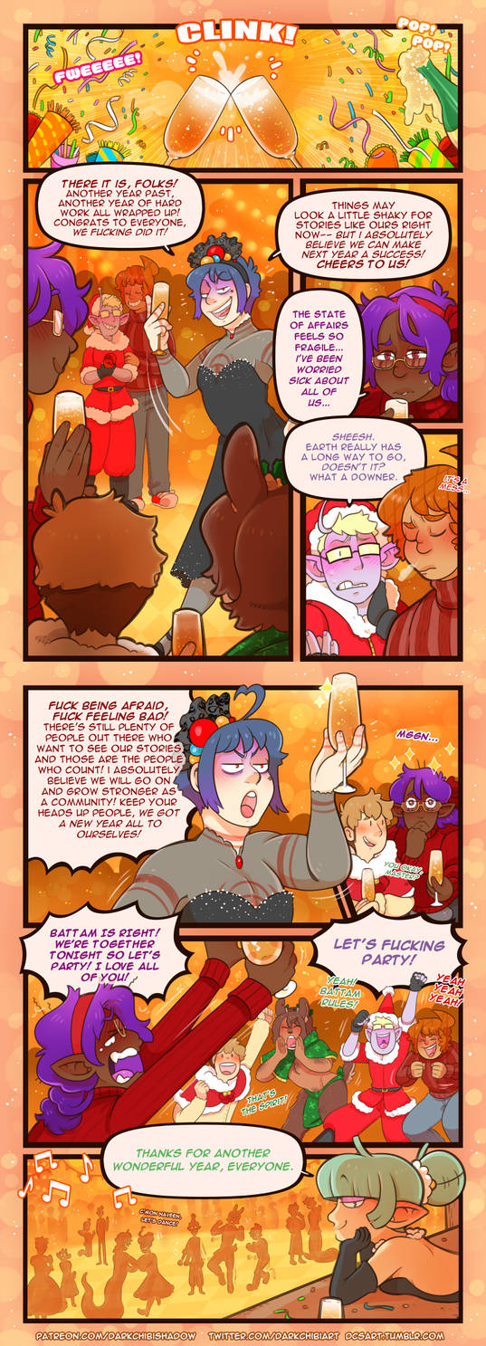 Happy New Year - From DCS - 2018 by DarkChibiShadow