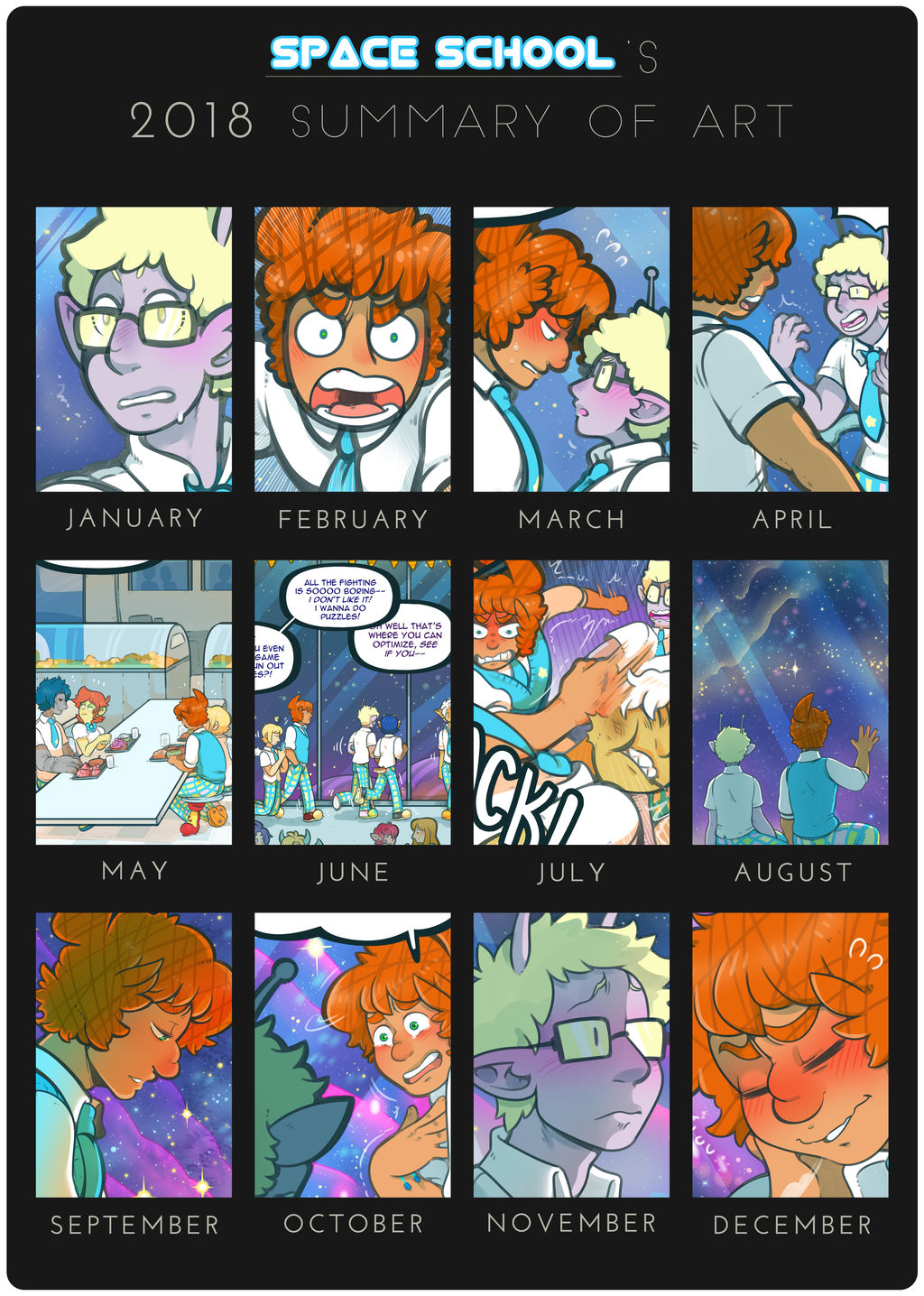 Space School - 2018 Summary by DarkChibiShadow
