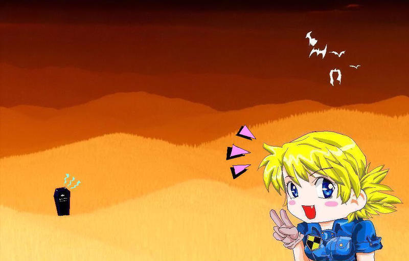 Seras-chan at the creepy hill