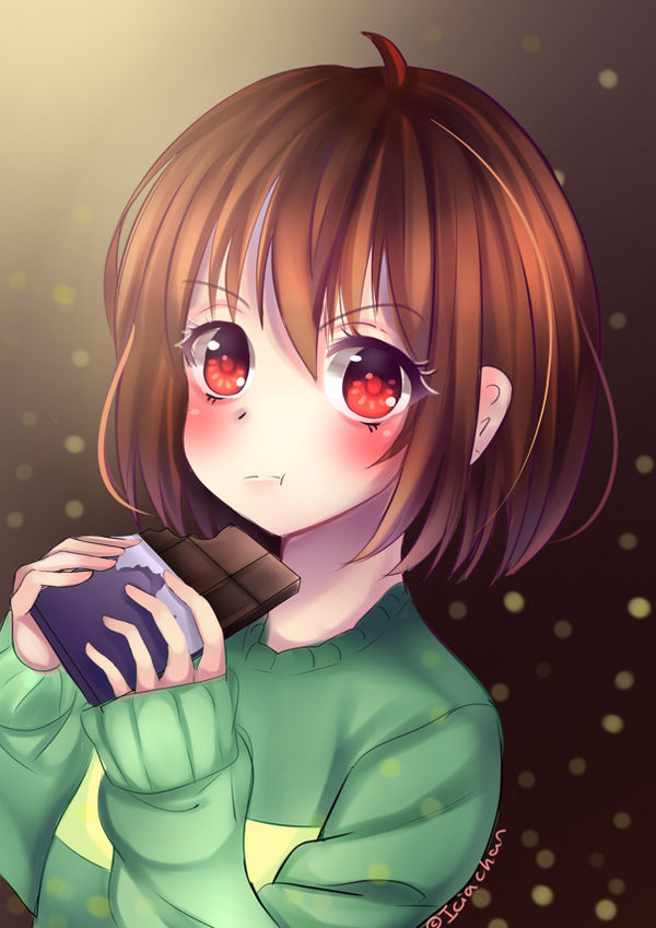 Undertale Fanart Chara Chocolate(ALSO PRINTS) by ICIAAAA on DeviantArt