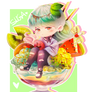 BTS SUGA CHIBI MINT PARFAIT (SPEEDPAINT)