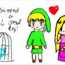 Link and Zelda... and... Navi