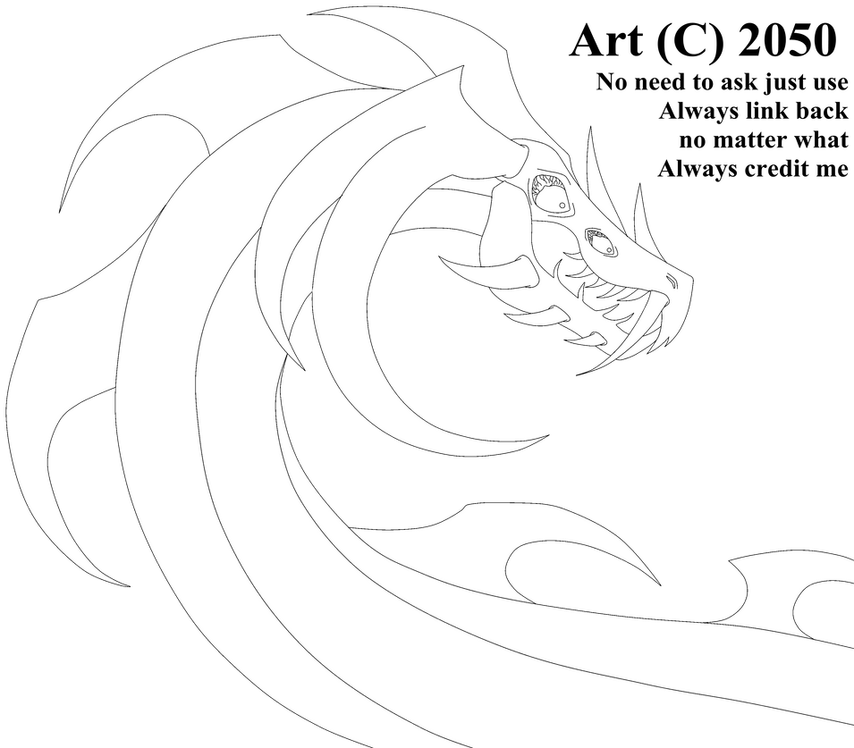 Monster head base by 2050 on DeviantArt