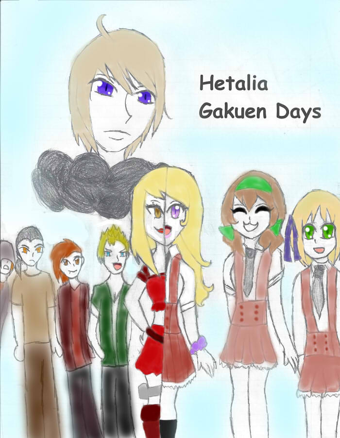 Hetalia Gakuen Days Cover Colored