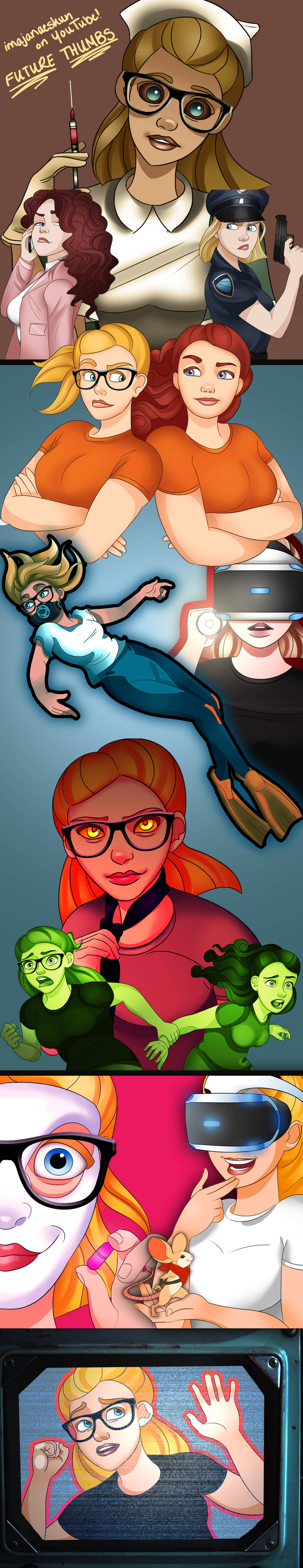 Sketch Dump #4 - Future Thumbnails! by imajanaeshun