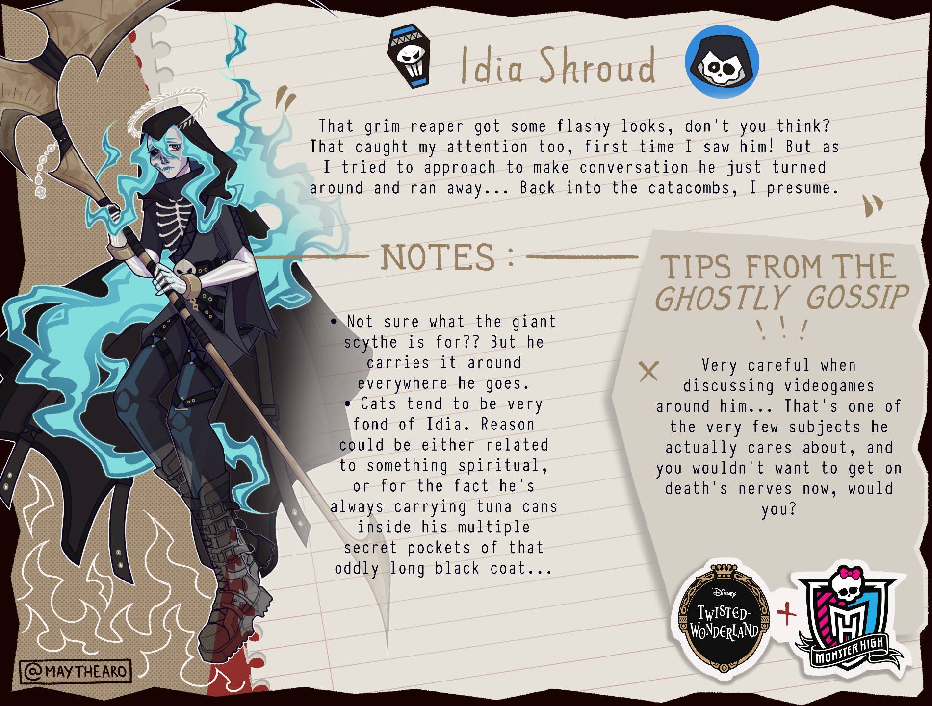 MH x twst (3/22) - Idia Shroud by maythearo on DeviantArt