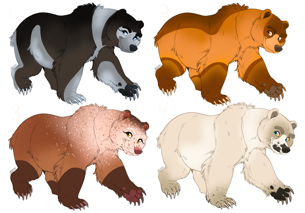 Bear Deviantart Rapper Brother Bear ADOPTS 2/4 OPEN by broodmares on DeviantArt