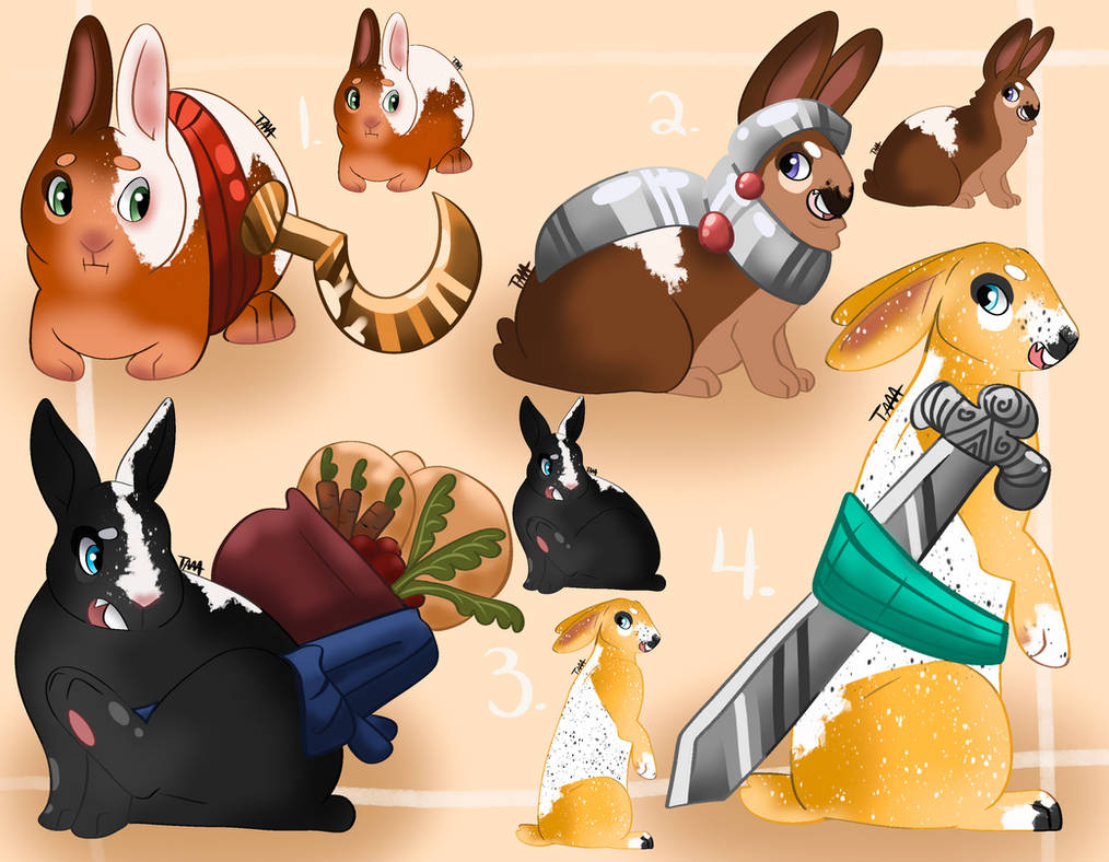 Deviantart Sir Rabbits Enlightened Rabbits - 1/4 Adopts OPEN by broodmares on DeviantArt