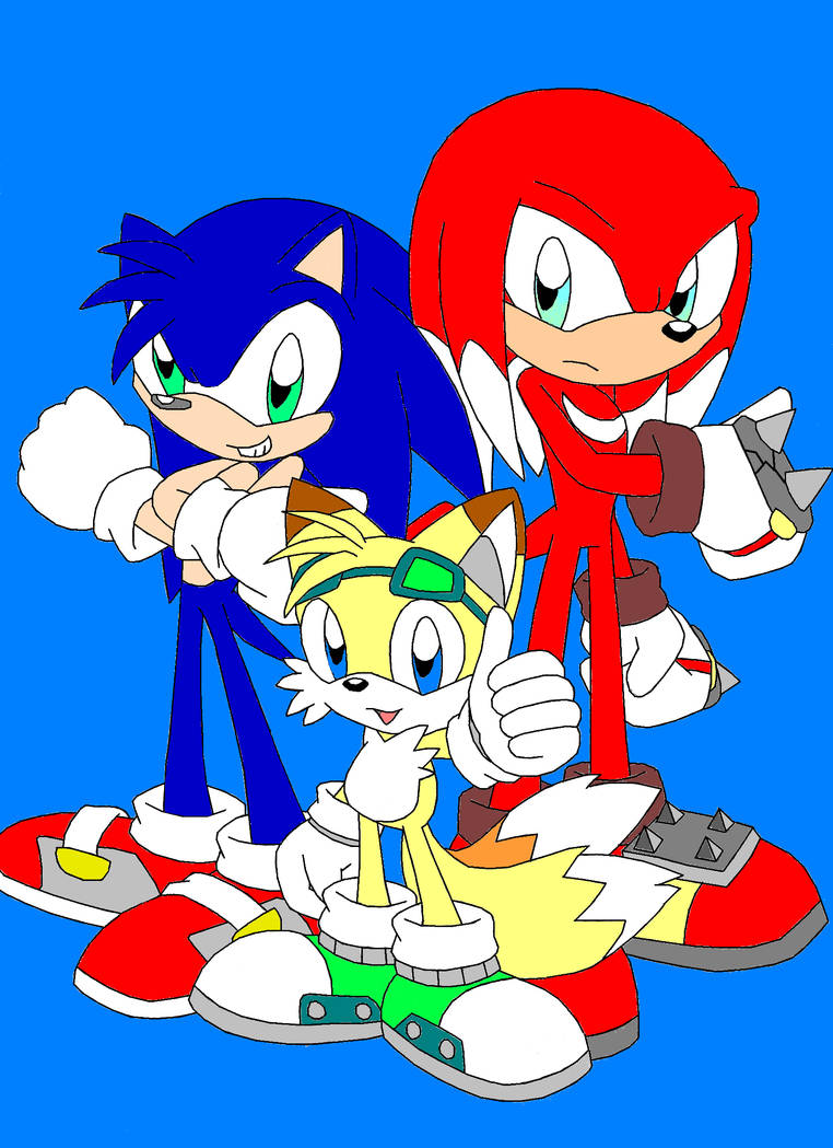 The Three Sons of Team Sonic by SpitFireLex on DeviantArt