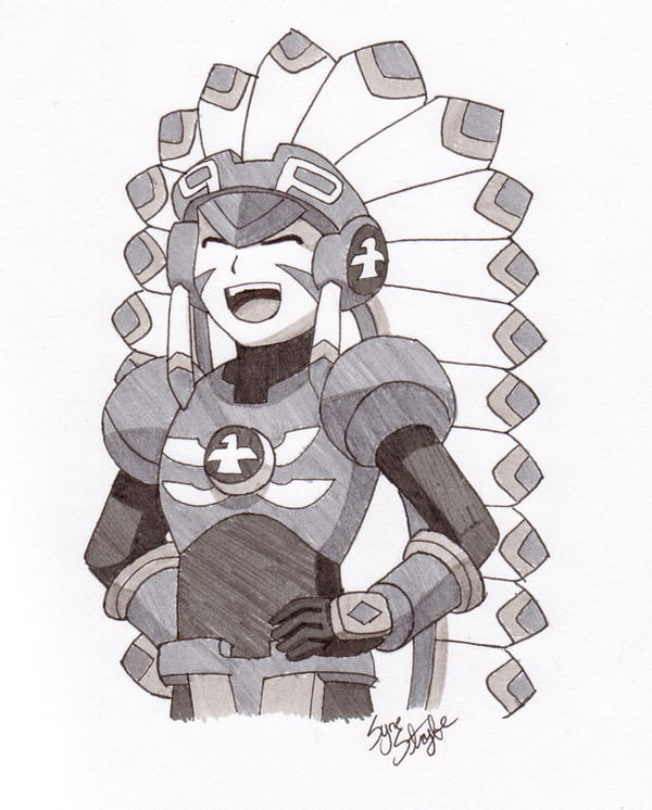 Tomahawkman.EXE by Kaitou-Phoenix on DeviantArt