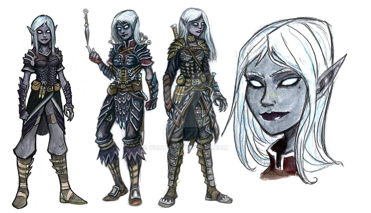 Drow Rogue by VicNaa on DeviantArt