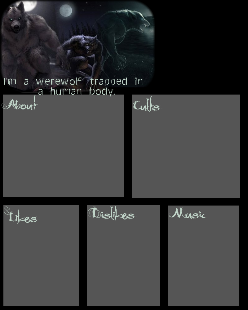 Werewolf Layout by PandacobainTM on DeviantArt