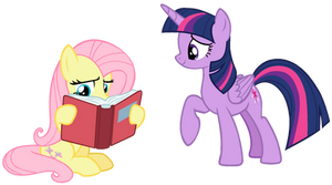 MLP Vector: Fluttershy and Twilight Sparkle #1