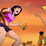 Giantess Mandy and giantess Clover 3