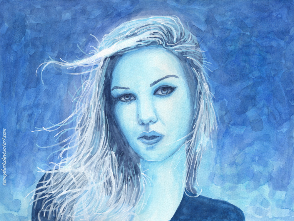 blue portrait