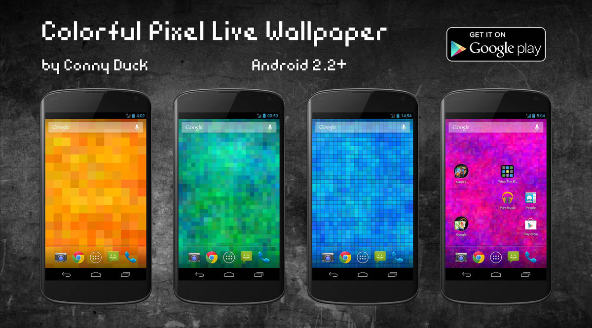 Colorful Pixel Live Wallpaper (Android) by ConnyDuck on DeviantArt