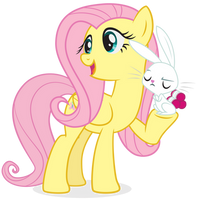 Fluttershy and Angel Bunny