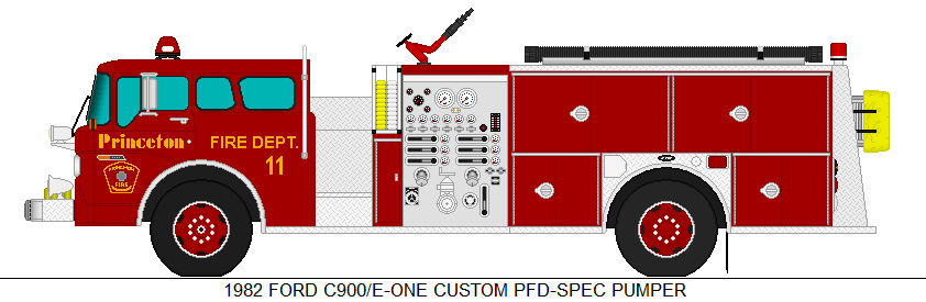 Princeton Fire Department - Engine 11 in 1982 by Sgt-Turbo on DeviantArt