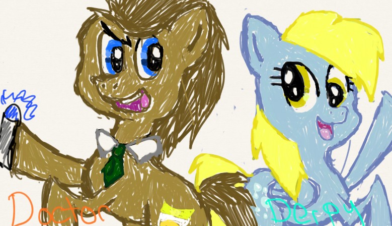 Doctor Whooves and Derpy