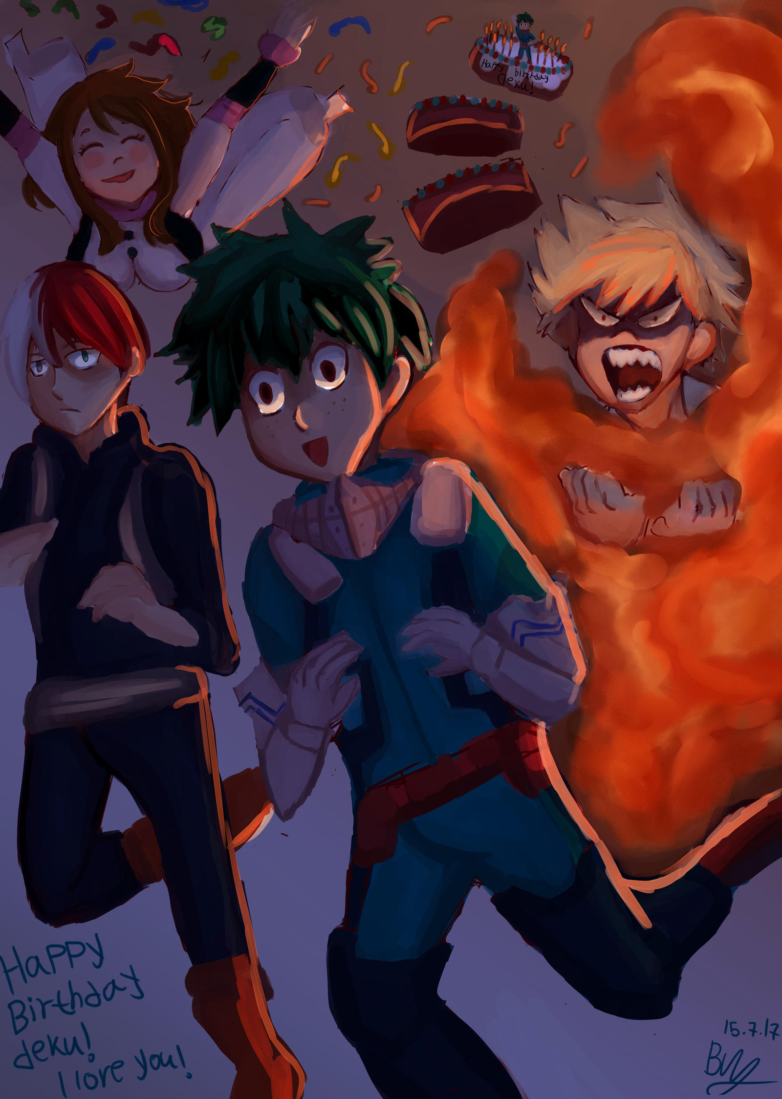 Deku Birhtday by Bellmellart on DeviantArt