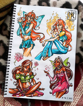 Winx Club Bloom and Flora