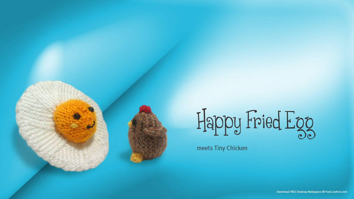 Fried Egg meets Tiny Chicken! by AmareeLis