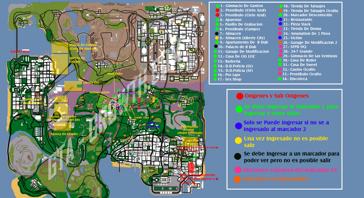 Mapa de San Andreas