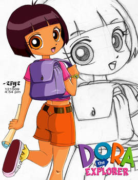 dora the explorer colored