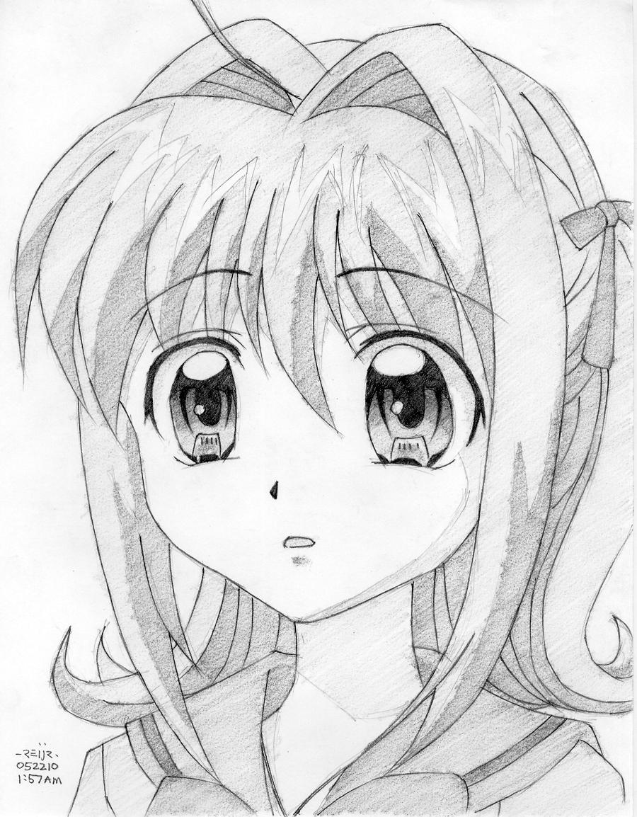 Learn How To Draw Lucia Nanami From Mermaid Melody (Mermaid Melody) Step By Step : Drawing Tutorials