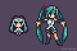 Hatsune Miku Sprites 16x16 32x32 By Lunardignity On Deviantart Hatsune Miku Sprites 16x16 32x32 By Lunardignity On Deviantart