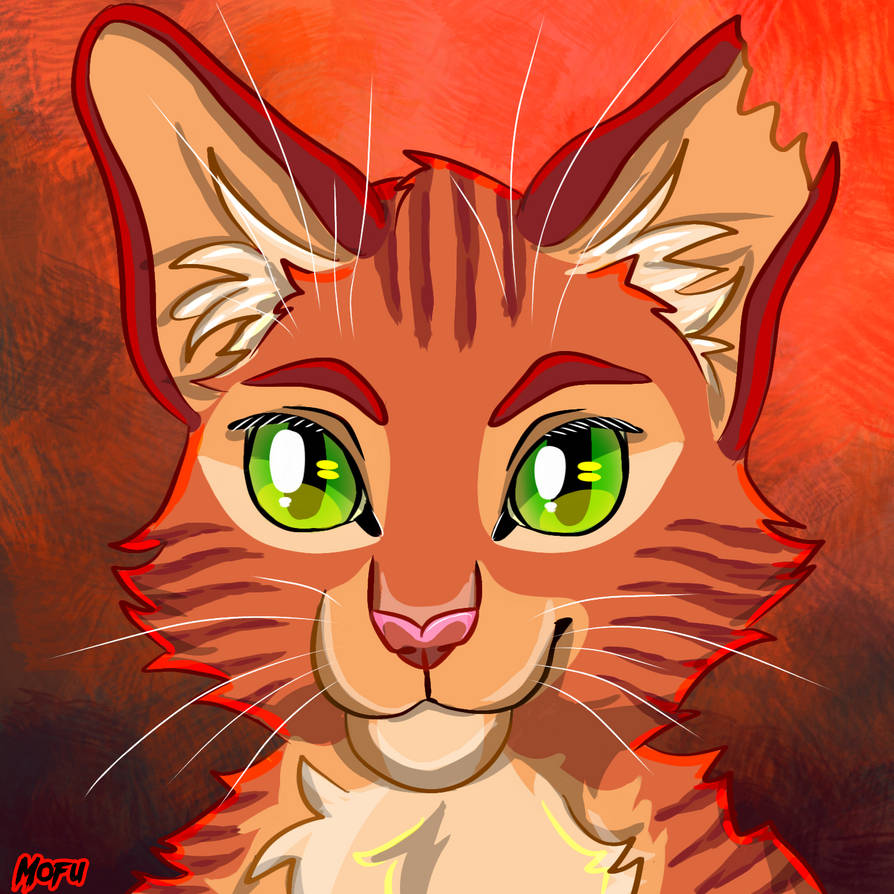 Firestar Smiling Firestar cat warrior by MofusAdopts on DeviantArt