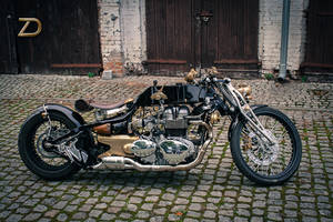 Custom-built Triumph bike