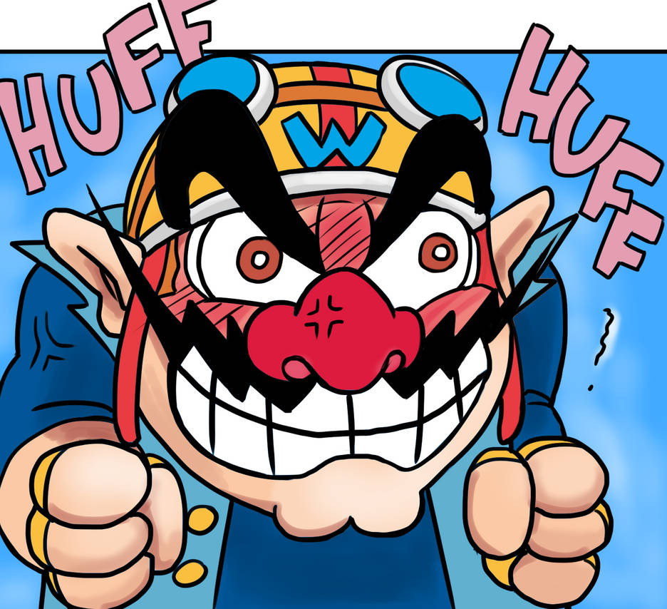 Angry Wario (Wario-Wear version) by mivion on DeviantArt