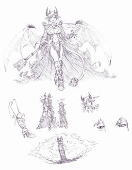 Lilim Sauron sketches