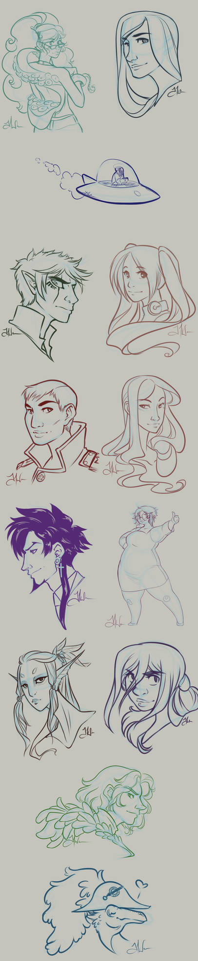 Survey Sketches by Yokoboo
