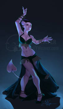 Comm - Bellydancer Tiefling