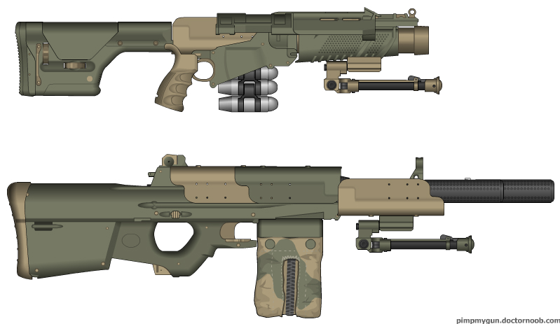 Weapons of Solean Naval Infantry: DGL30 and M13 MG