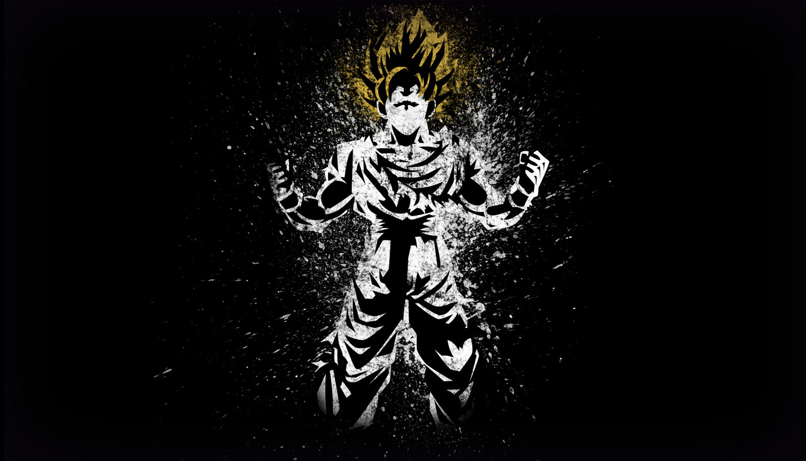 Goku Wallpaper Black And White.