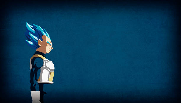 Vegeta SSGSS Evolution - Minimalist Wallpaper